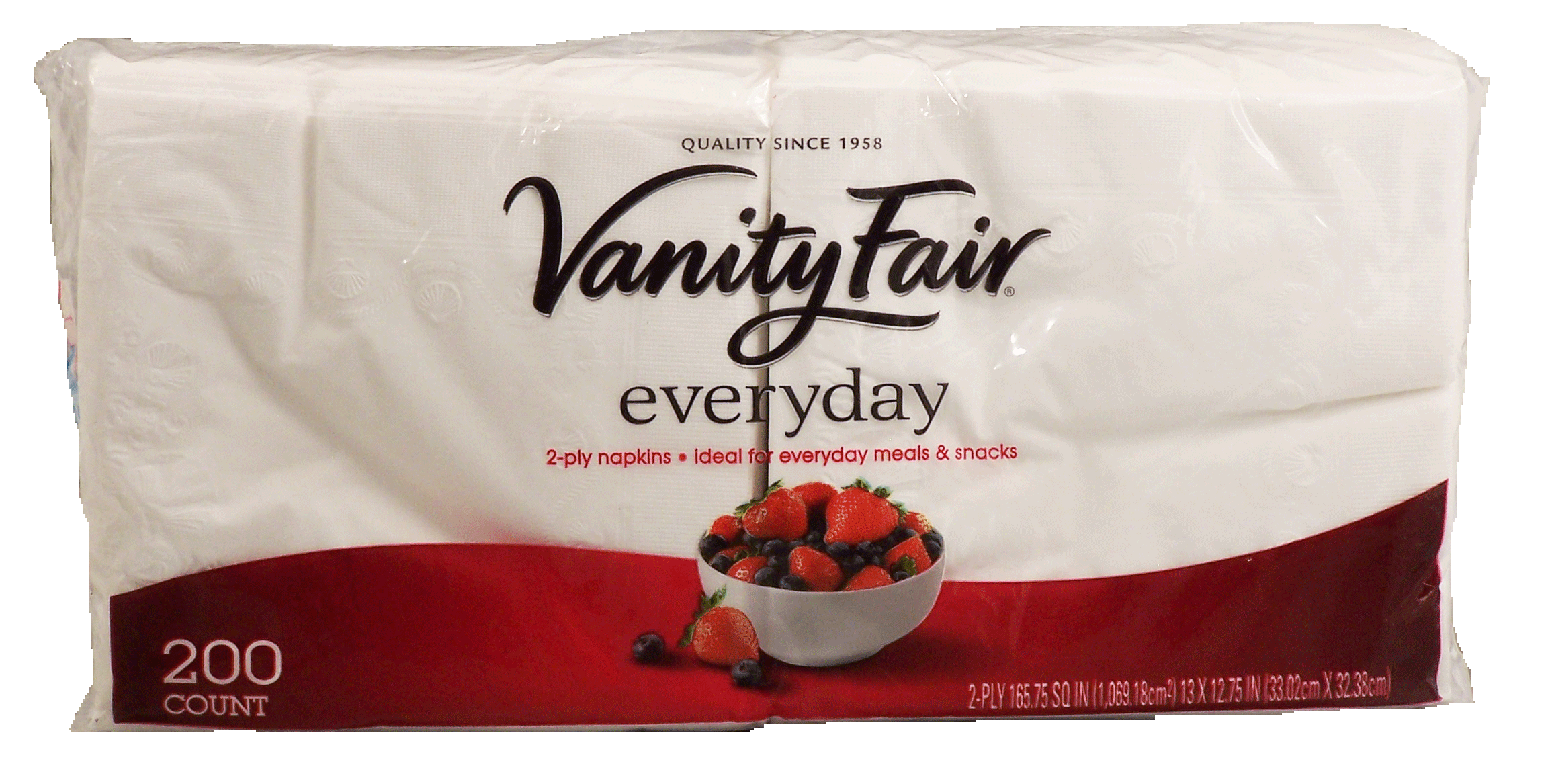 Vanity Fair everyday 2-ply white napkins Full-Size Picture